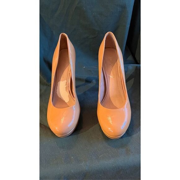 Arturo Chiang Women's Leather Stiletto High Heels Platform Pumps Beige Size 7.5 - Picture 2 of 8